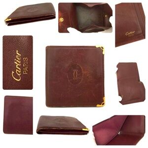 Must de Cartier Leather Bifold Wallet